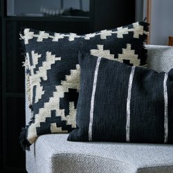 House Doctor Wulo Pudebetrk 50x50 cm Sort