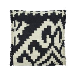 House Doctor Wulo Pudebetrk 50x50 cm Sort