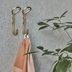 House Doctor Yra Knager Stor - 2 stk. - Messingfinish