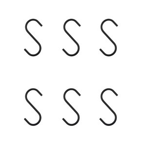 House Doctor Snap 6 stk. S-Kroge Small Sort