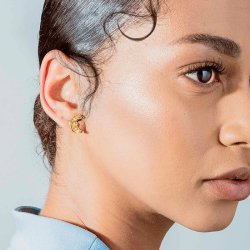 House of Vincent Crescent Moon - reringe - Forgyldt 