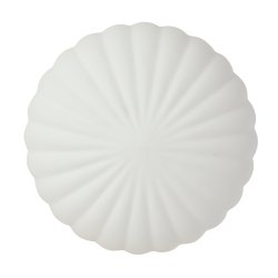 Hbsch Kumu Vglampe - Glas - Hvid/Messing - 25 cm