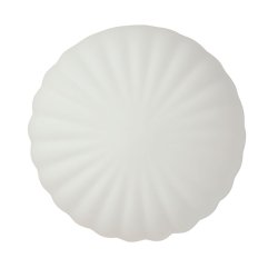 Hbsch Kumu Vglampe - Glas - Hvid/Messing - 18 cm