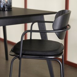 H&uuml;bsch Arch Spisestolshynde- Sort