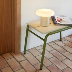 H&uuml;bsch Ateliers Bordlampe Sand/Hvid