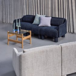 H�bsch Blend Pude 50x50cm Lysebl�