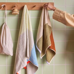 Hbsch Block Hndklde Small - Brun/Flerfarvet