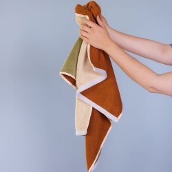 Hbsch Block Hndklde Small - Brun/Flerfarvet