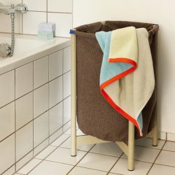 Hbsch Block Hndklde Lysebl/Flerfarvet Large