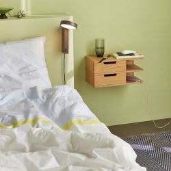 Hbsch Block Sengetj Lysebl/Flerfarvet 140x200cm