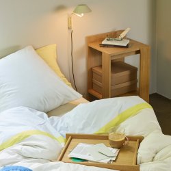 Hbsch Block Sengetj Lysebl/Flerfarvet 140x200cm