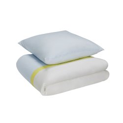 Hbsch Block Sengetj Lysebl/Flerfarvet 140x200cm