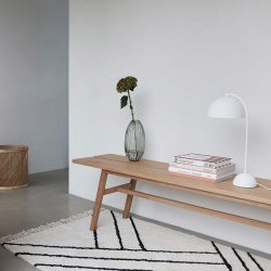 H&uuml;bsch Form Bordlampe - Kuppelformet - Hvid