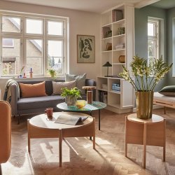 H&uuml;bsch BringMe LED Bordlampe - Bruneret Messing