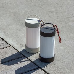 Hbsch Camp Transportabel Lampe Sort