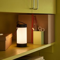 Hbsch Camp Transportabel Lampe Sort