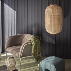 Hbsch Chand Pendant Lampe - Oval - Natur