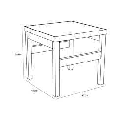 H�bsch Confetti Sidebord Flerfarvet