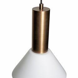 H&uuml;bsch Contrast Loftslampe - Bruneret Messingfarve