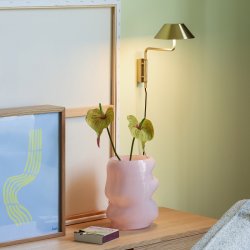 H�bsch Cover V�glampe Messingfarve