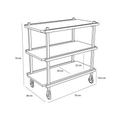 H�bsch Crayon Rullebord Flerfarvet