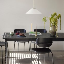 H&uuml;bsch Dapper Spisebord - Firkantet - Sort