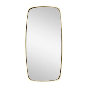 Hübsch Vg Spejl Retro Rectangle m. Messing Ramme - Rektangel 