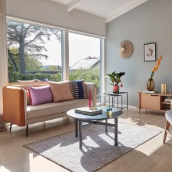 H&uuml;bsch Fjord Sofabord - Sort