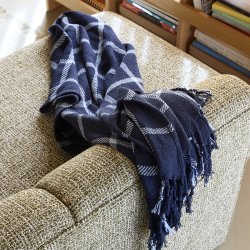 H�bsch Flok Plaid M�rkebl�