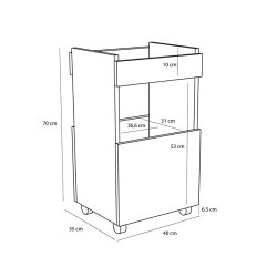 H�bsch Forma Rullebord Natur