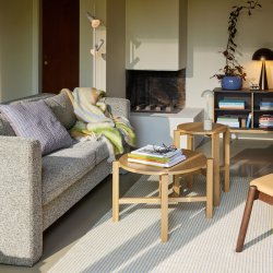 H�bsch Four Sofabord S�t af 2 Natur