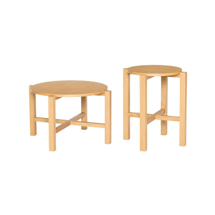 H�bsch Four Sofabord S�t af 2 Natur