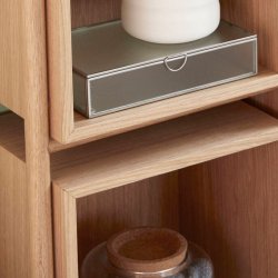 Hbsch Glasbokse Ripple - Mat Glas/Slv Finish - 3 stk.