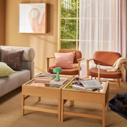 H&uuml;bsch Glitz Sofabord Natur