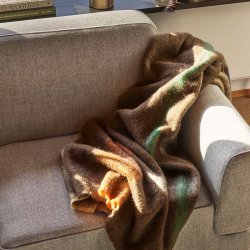 H&uuml;bsch Graphic Plaid - Brun/Flerfarvet