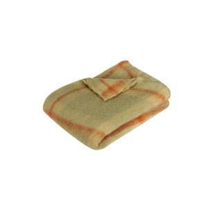 Hbsch Grid Plaid - Lysegrn/Orange