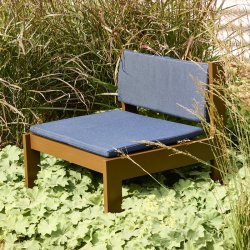 H�bsch Haus Udend�rs Loungestol Brun/M�rkebl�