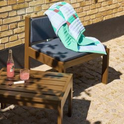 H�bsch Haus Udend�rs Loungestol Brun/M�rkebl�