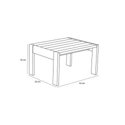 H�bsch Haus Udend�rs Skammel Brun/M�rkebl�