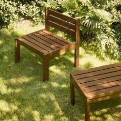 H�bsch Haus Udend�rs Skammel Brun/M�rkebl�