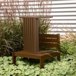 H�bsch Haus Udend�rs Skammel Brun/M�rkebl�