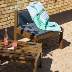 H�bsch Haus Udend�rs Skammel Brun/M�rkebl�