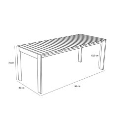 H�bsch Haus Udend�rs Spisebord Large Brun