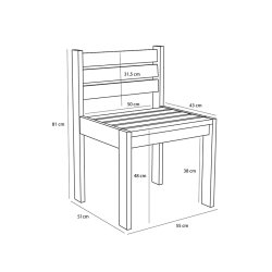 H�bsch Haus Udend�rs Spisestol Beige/Sand