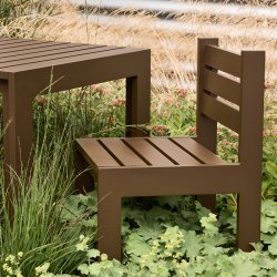 H�bsch Haus Udend�rs Spisestol Brun/M�rkebl�