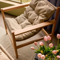 Hbsch Heritage Lnestol &amp; Fodskammel Natur/Beige