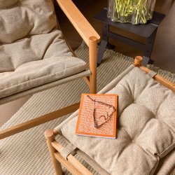 Hbsch Heritage Lnestol &amp; Fodskammel Natur/Beige