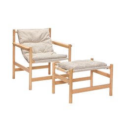 Hbsch Heritage Lnestol &amp; Fodskammel Natur/Beige