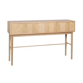 Hbsch Herringbone Konsolbord Skuffer Natur