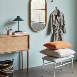 Hbsch Herringbone Konsolbord Sliding Doors Natur